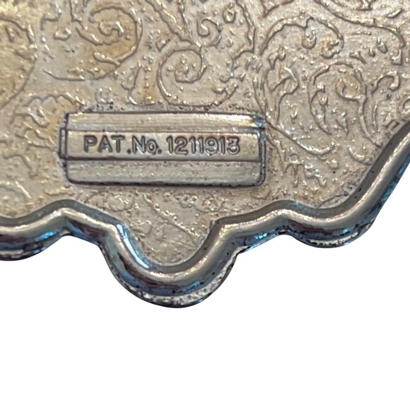 Vintage Crystal & Silver-Plated Ornate Mini Decanter Oil & Vinegar Cruet Set - Picture 3 of 9